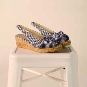 Rouje ESTELLE slingback espadrille wedge heels